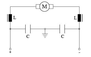 Filter Technische Zeichnung GML-77-35-Z3 DC-Getriebemotor Durchmesser 77 Radstand 35 -Elvi