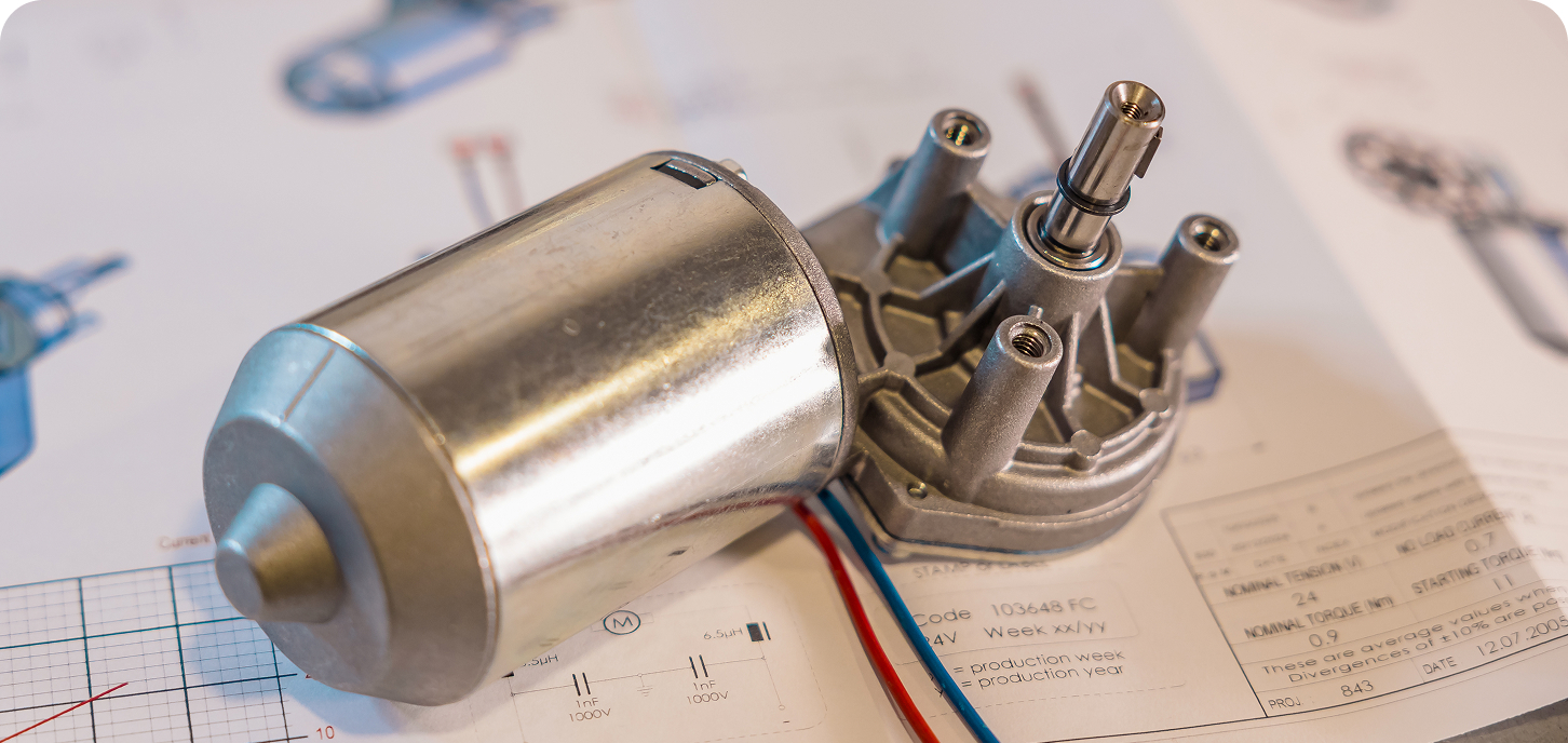 Gleichstrommotoren in verschiedenen technischen Konfigurationen erhältlich